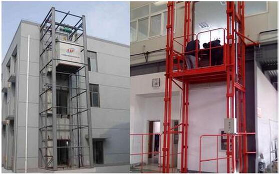 银川望远镇四季鲜市场6号楼采购导轨式升降货梯